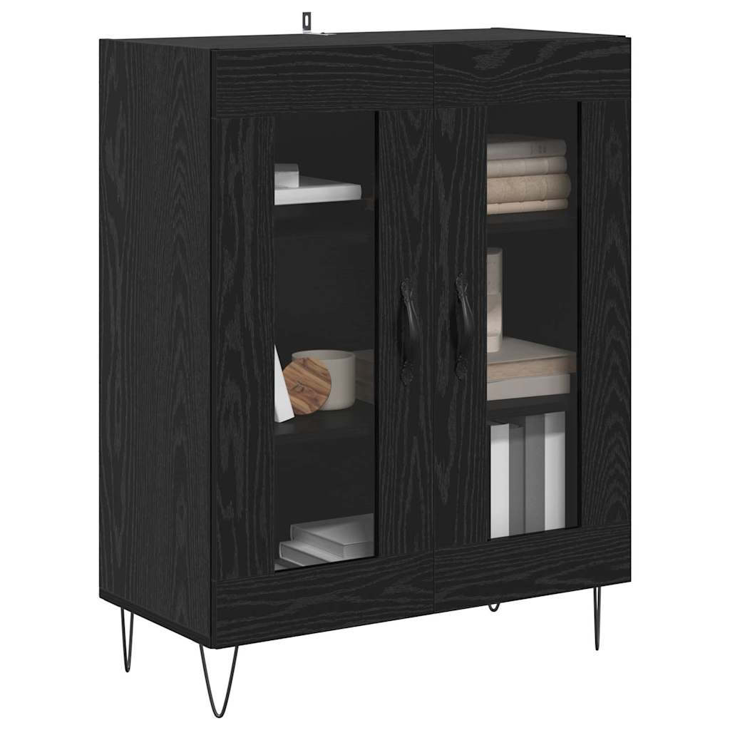 Buffet Chêne noir 69,5 x 34 x 90 cm Bois d'ingénierie - XIOS