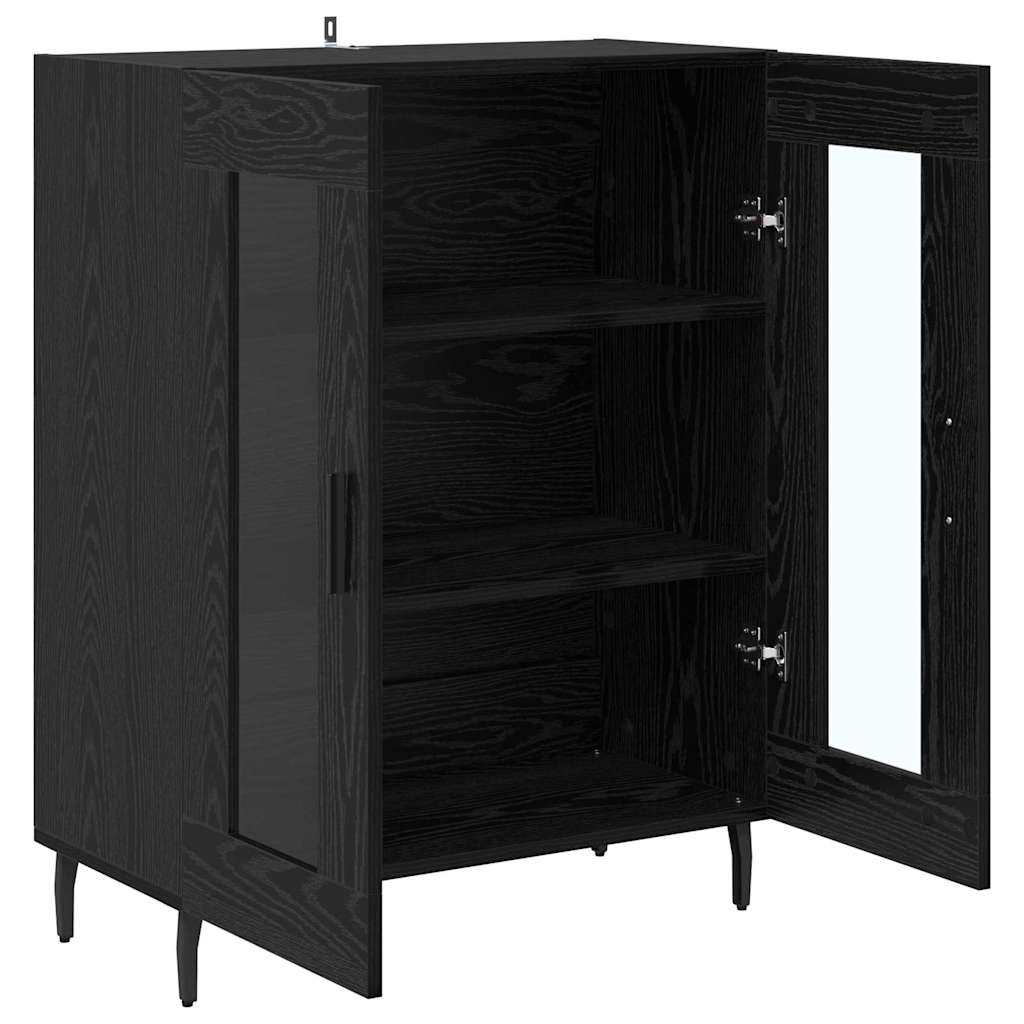 Buffet Chêne noir 69,5 x 34 x 90 cm Bois d'ingénierie - XIOS