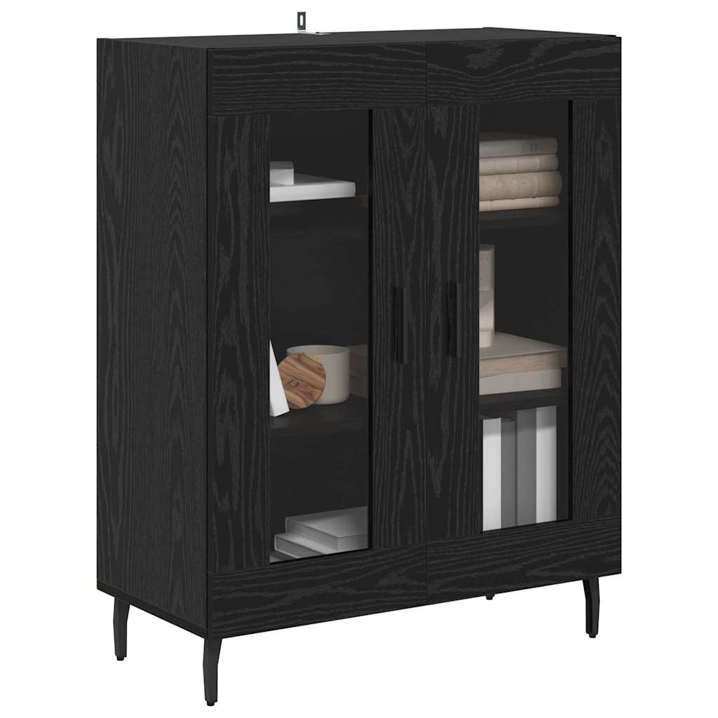Buffet Chêne noir 69,5 x 34 x 90 cm Bois d'ingénierie - XIOS