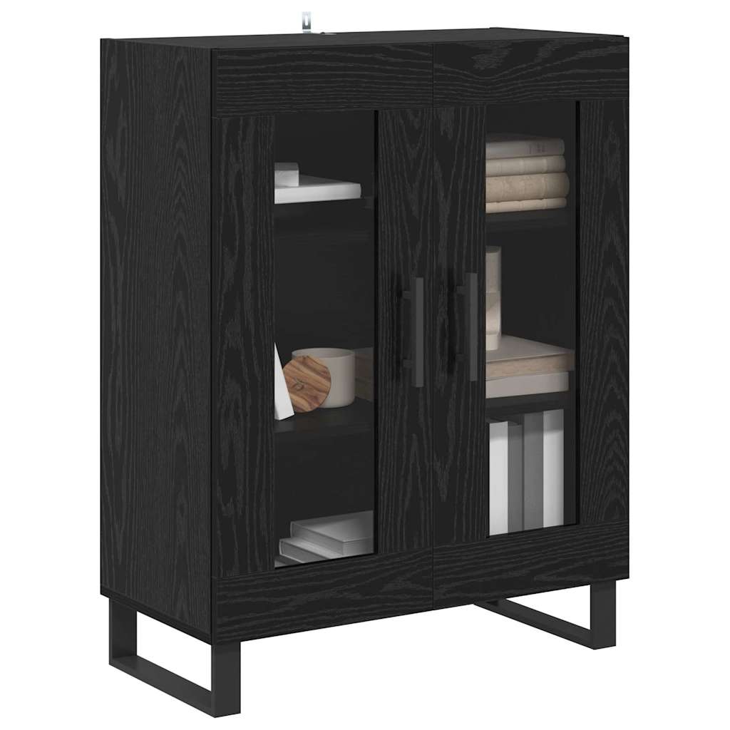 Buffet Chêne noir 69,5 x 34 x 90 cm Bois d'ingénierie - XIOS