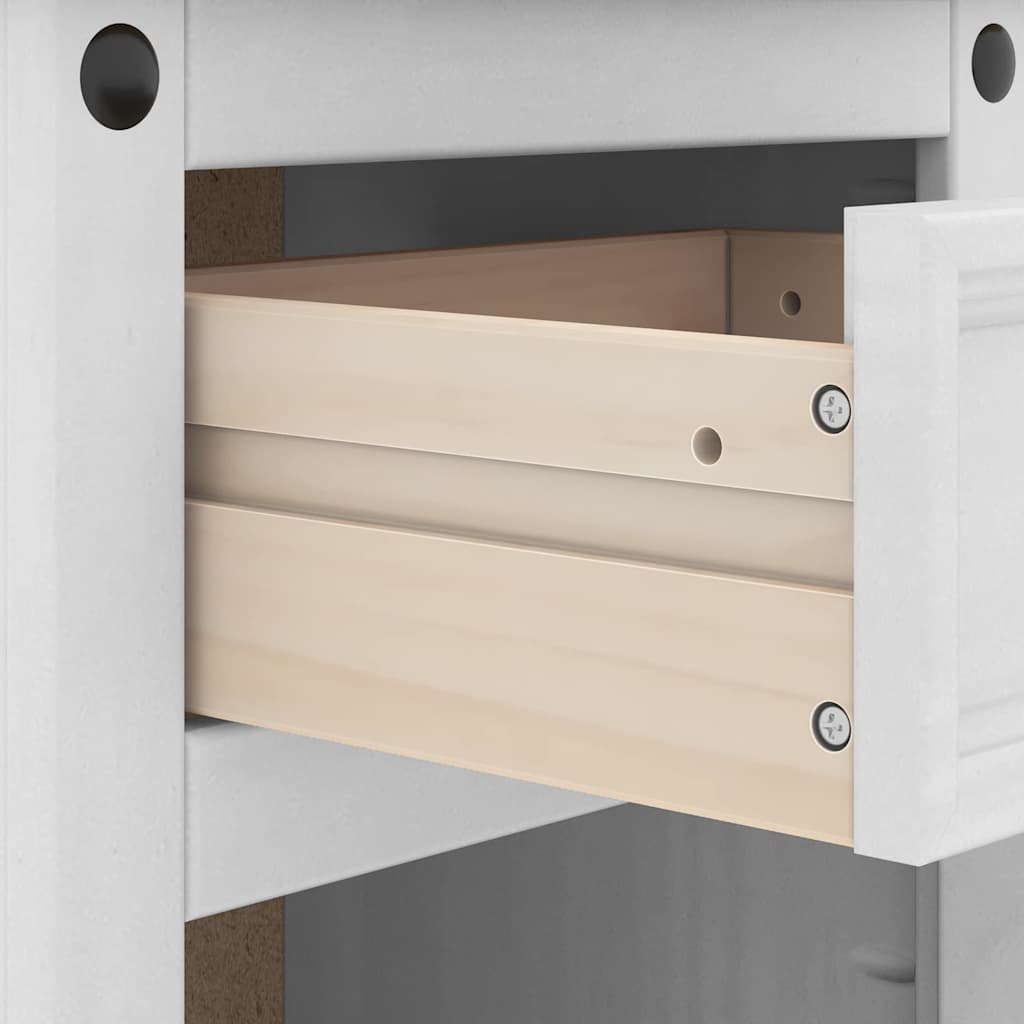 Table de chevet Corona Blanc 45 x 35 x 64 cm Pin massif - XIOS