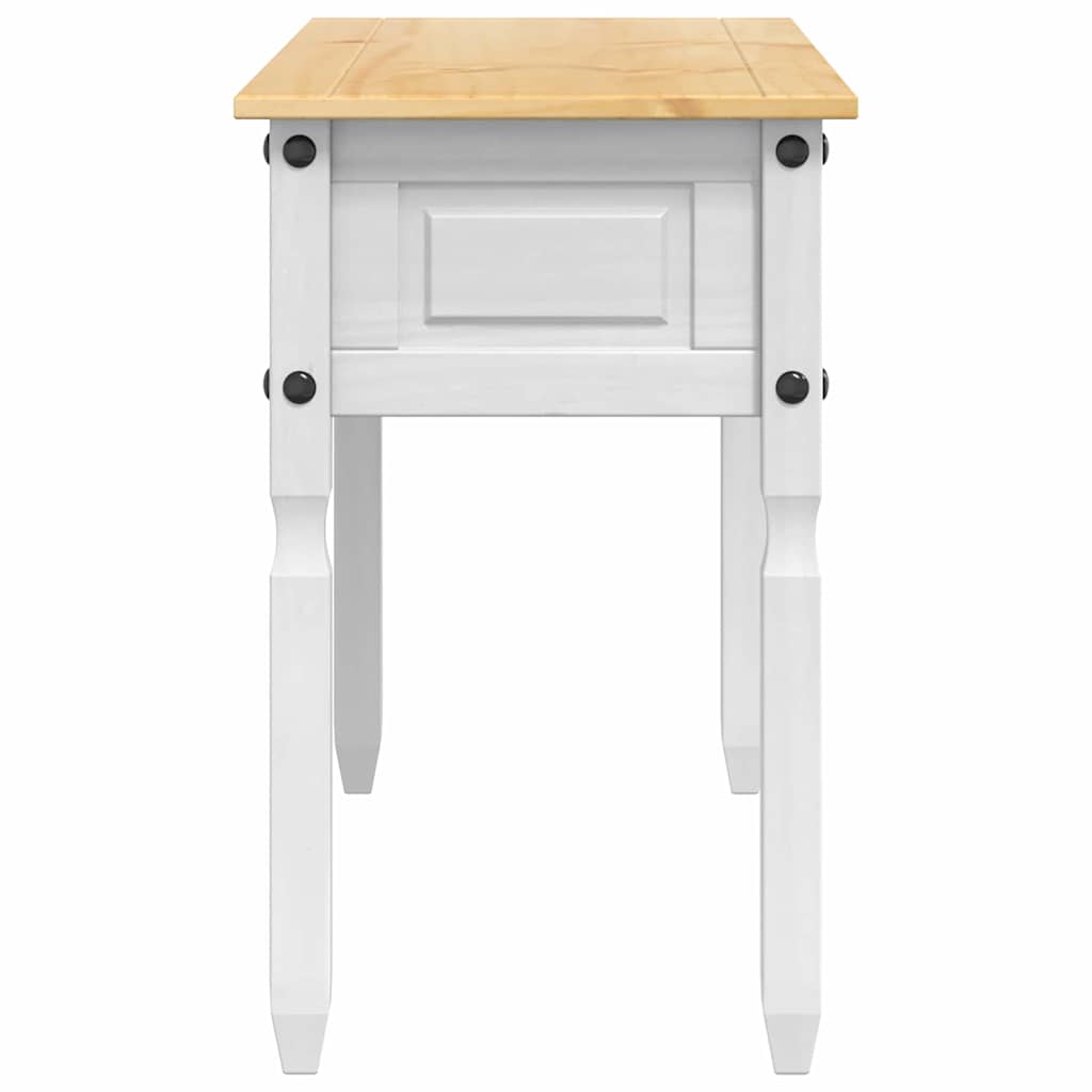 Table d'appoint avec tiroir Blanc 115 x 46 x 73 cm Pin massif - XIOS