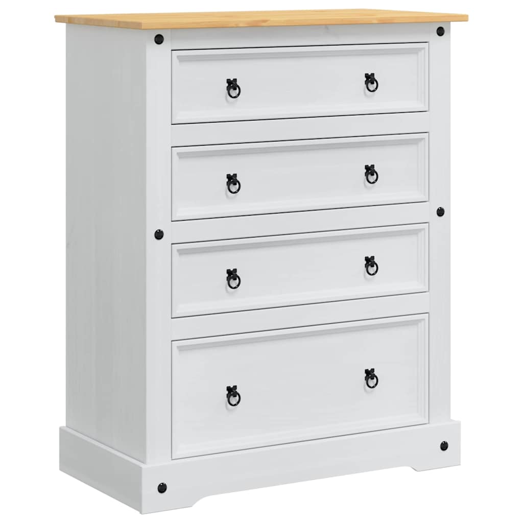 Coffres de rangement avec tiroir Corona Blanc 92 x 48 x 114 cm