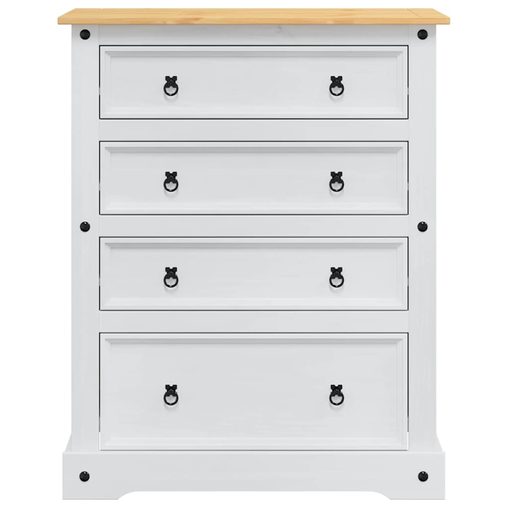 Coffres de rangement avec tiroir Corona Blanc 92 x 48 x 114 cm