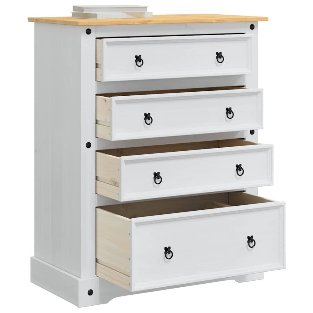 Coffres de rangement avec tiroir Corona Blanc 92 x 48 x 114 cm