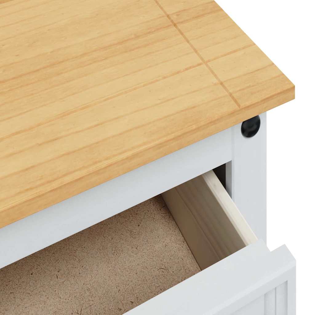 Coffres de rangement Corona Blanc 112 x 40 x 75 cm Pin massif - XIOS