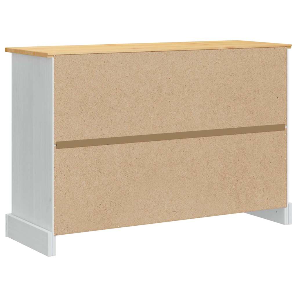 Coffres de rangement Blanc 112 x 40 x 75 cm Pin massif - XIOS