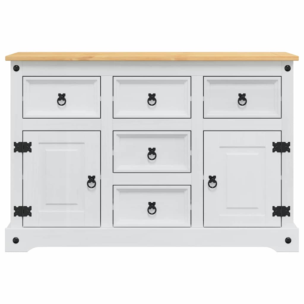 Coffres de rangement Corona Blanc 112 x 40 x 75 cm Pin massif - XIOS