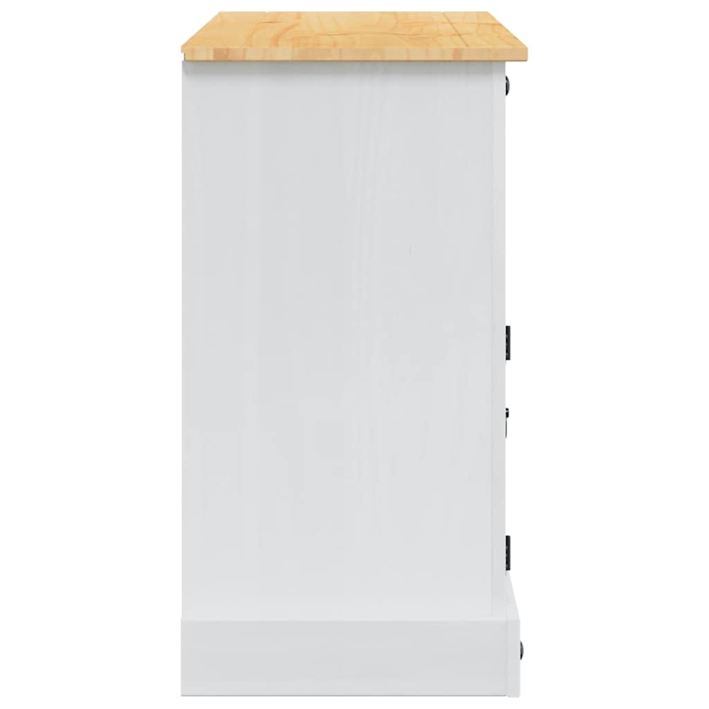 Coffres de rangement Corona Blanc 112 x 40 x 75 cm Pin massif - XIOS