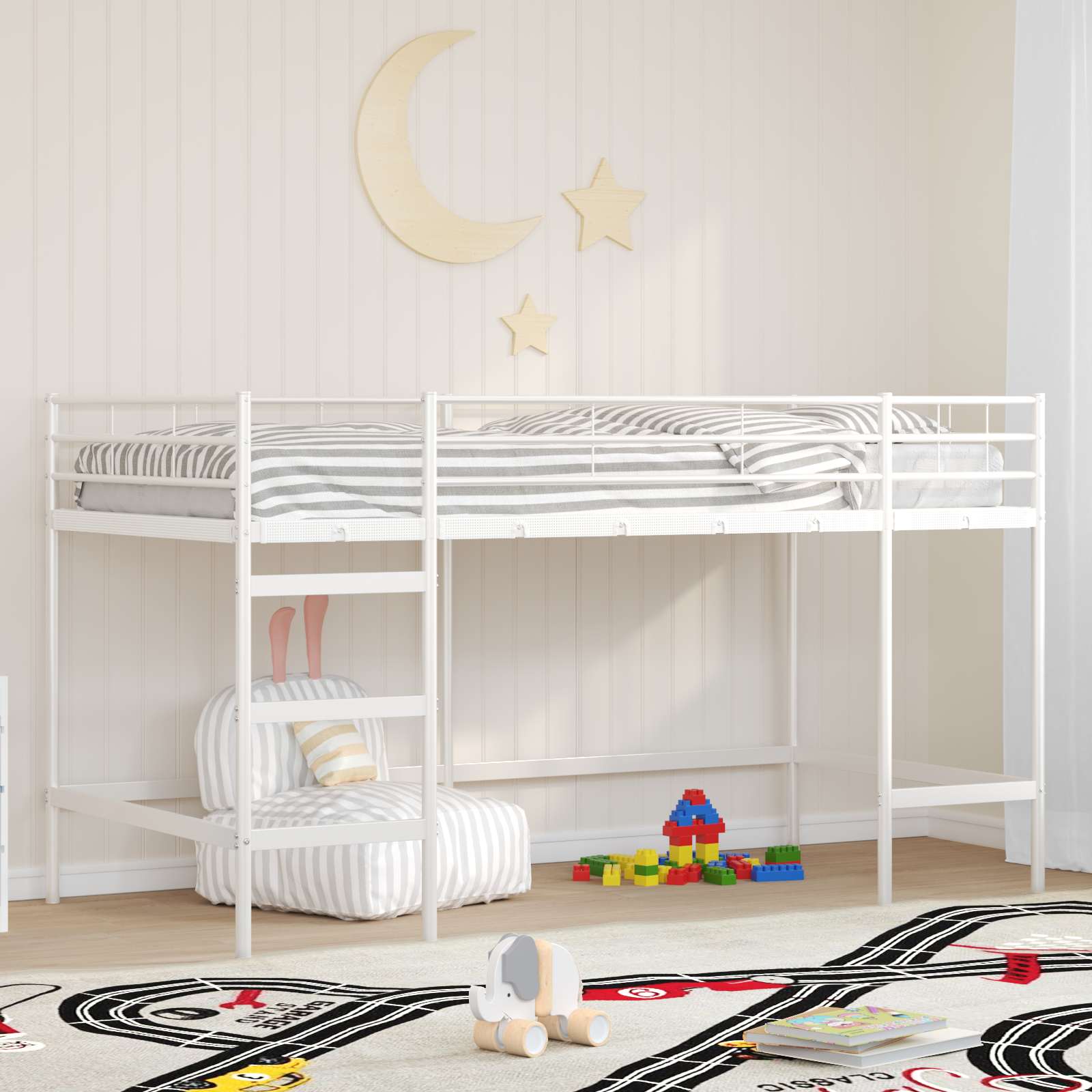 Lit mezzanine pour enfants Blanc 90 x 201 cm - XIOS