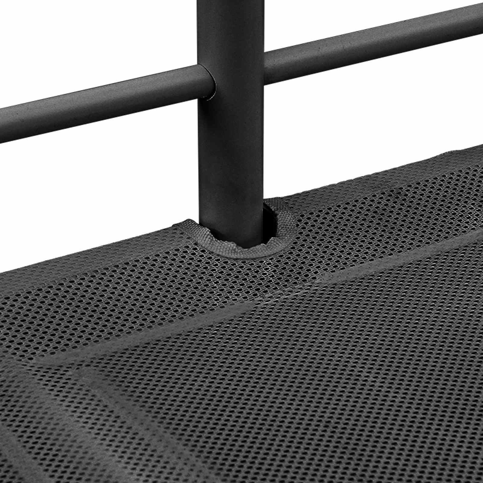 Lit superposé pour enfants avec toboggan Noir et anthracite - XIOS