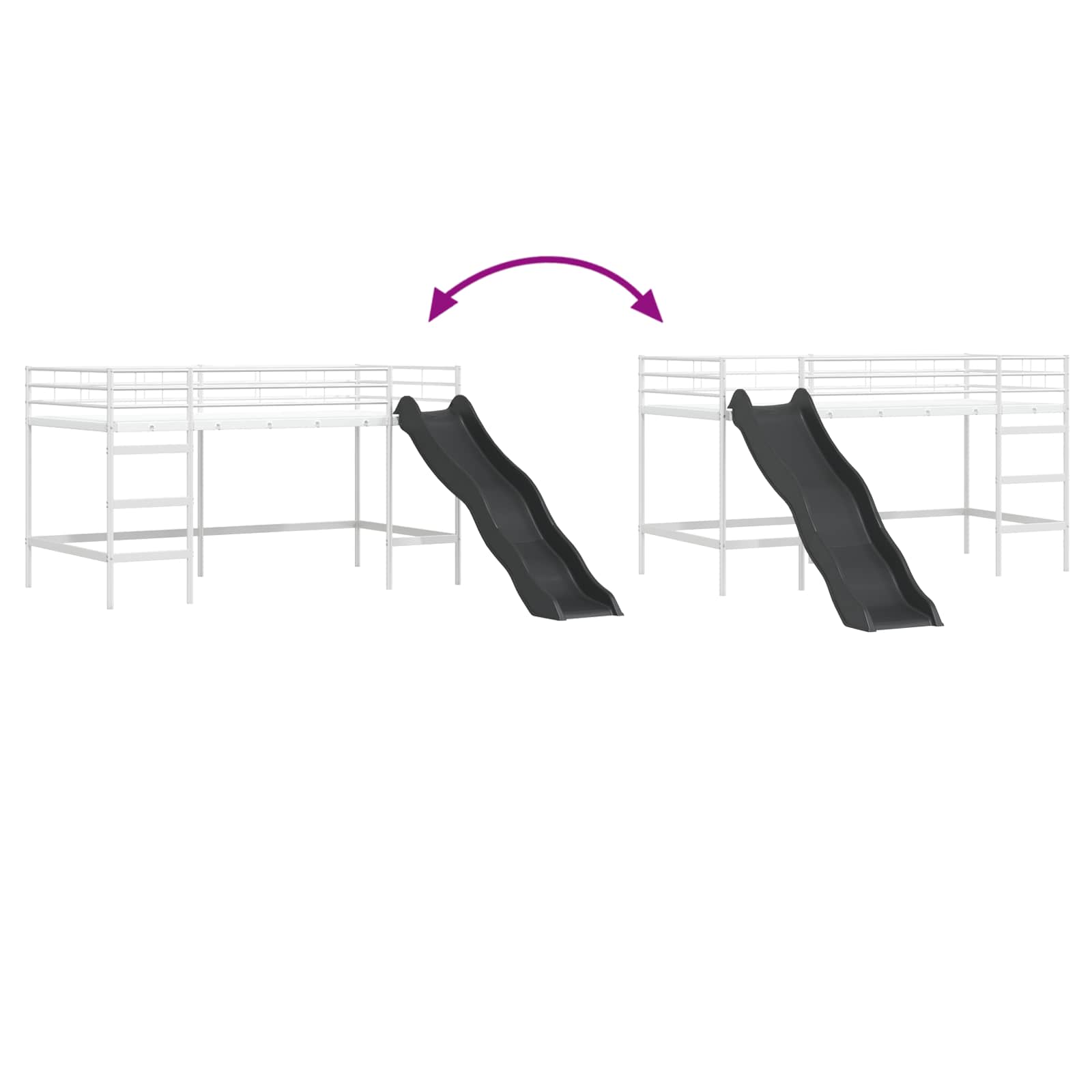 Blanc et anthracite 99,5 x 200 cm - XIOS