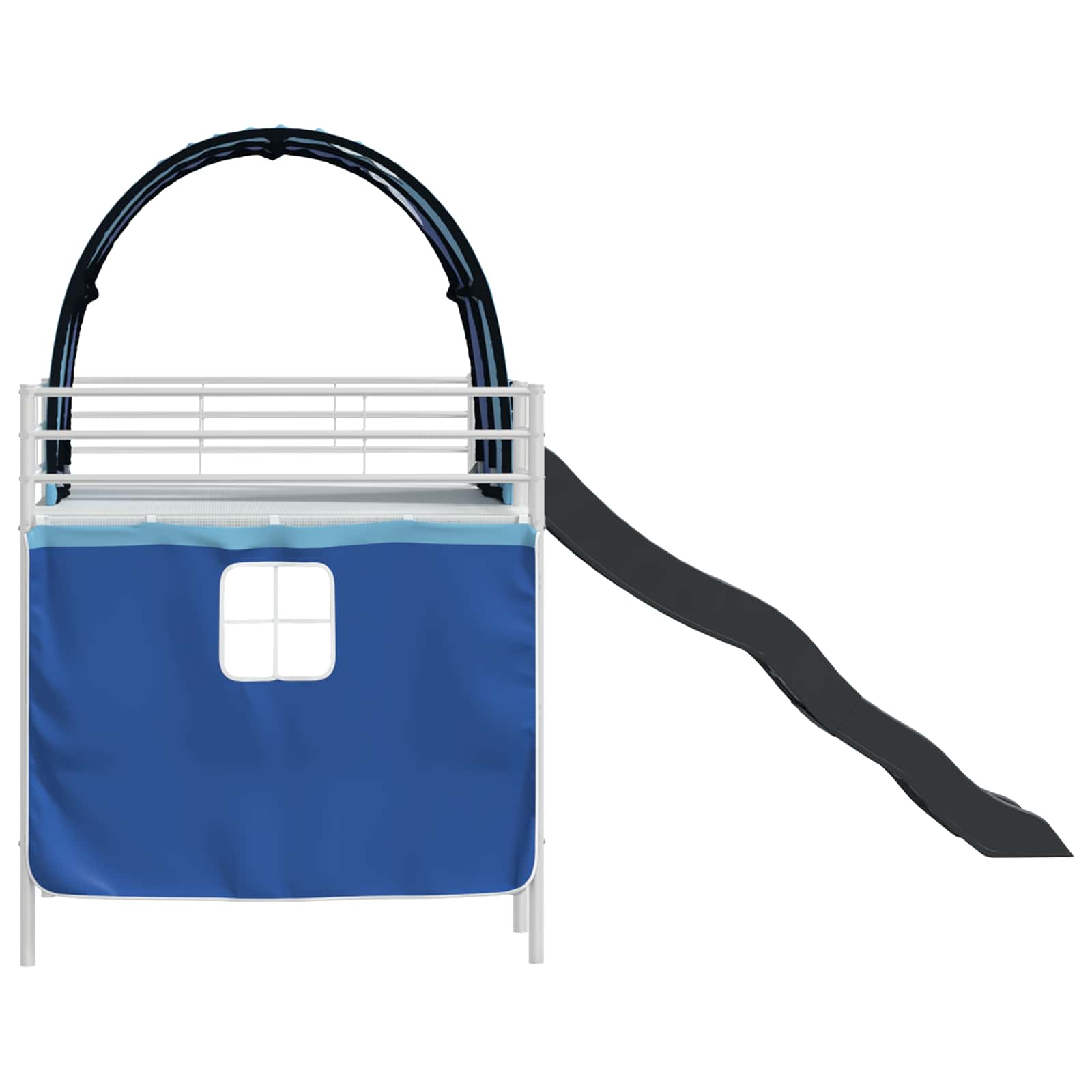 Lit mezzanine pour enfants Blanc et Bleu 80 x 200 cm Métал - XIOS