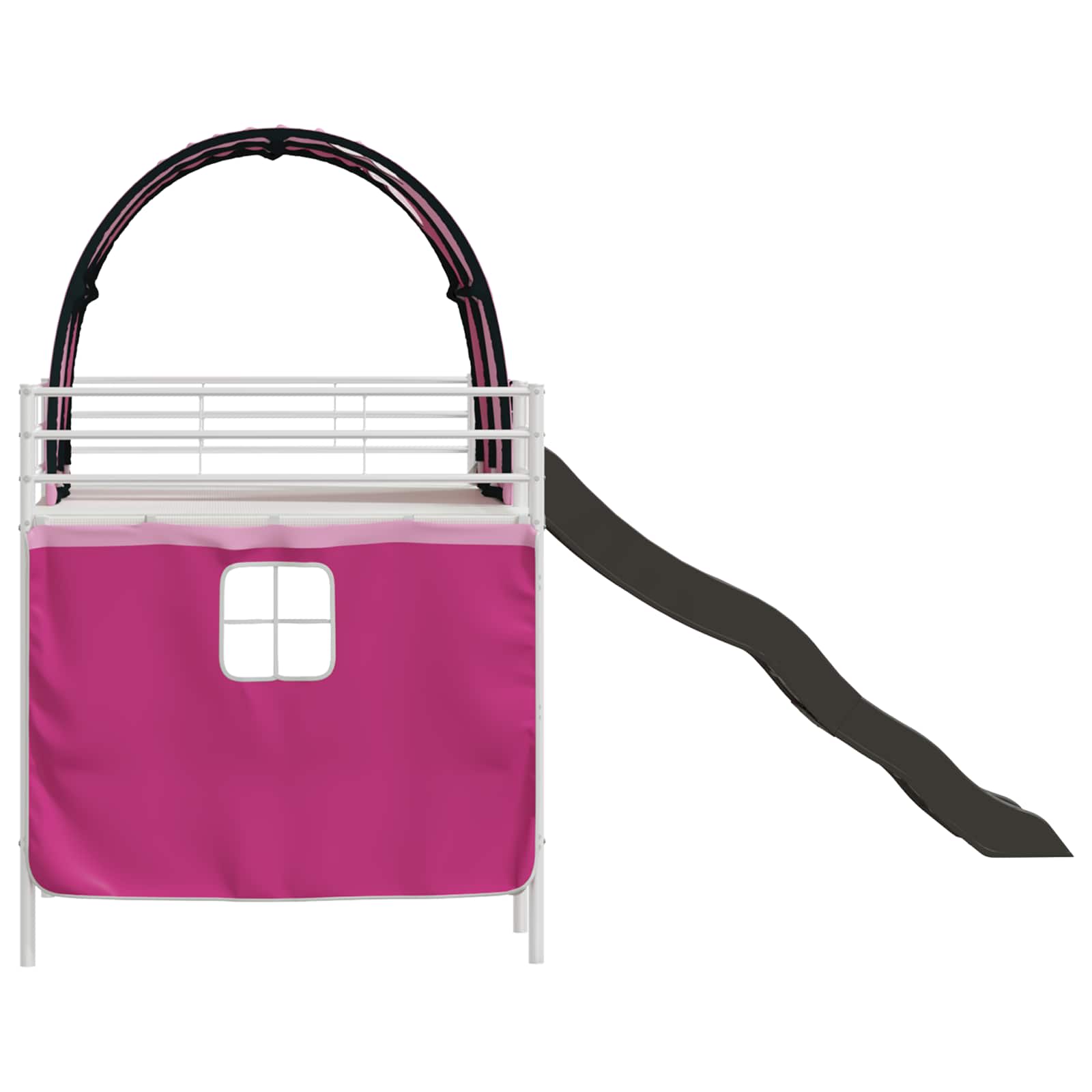 Lit mezzanine pour enfants Blanc et rose 90 x 200 cm Métал - XIOS