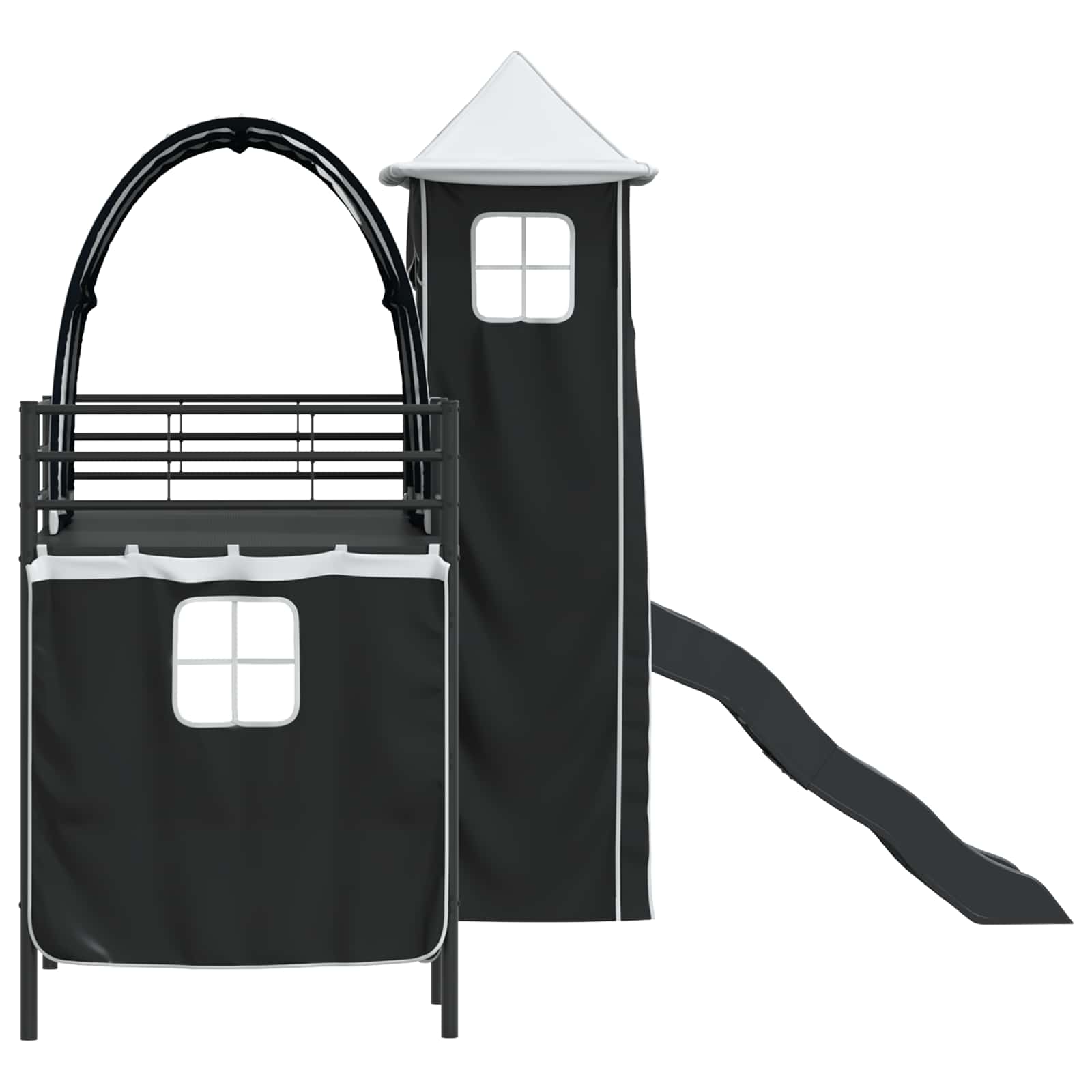 Lit mezzanine pour enfants Noir 75 x 190 cm Métал - XIOS