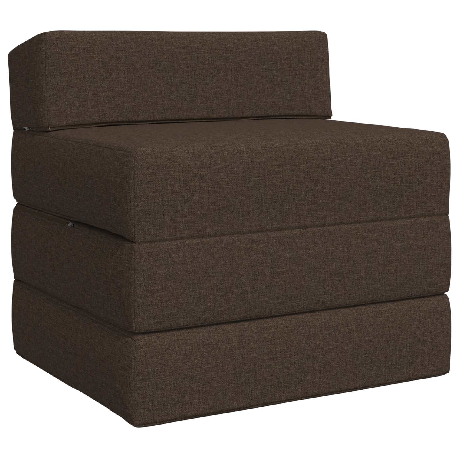 Canapé-lit pliable Taupe 200 x 70 x 15 cm Tissu - XIOS