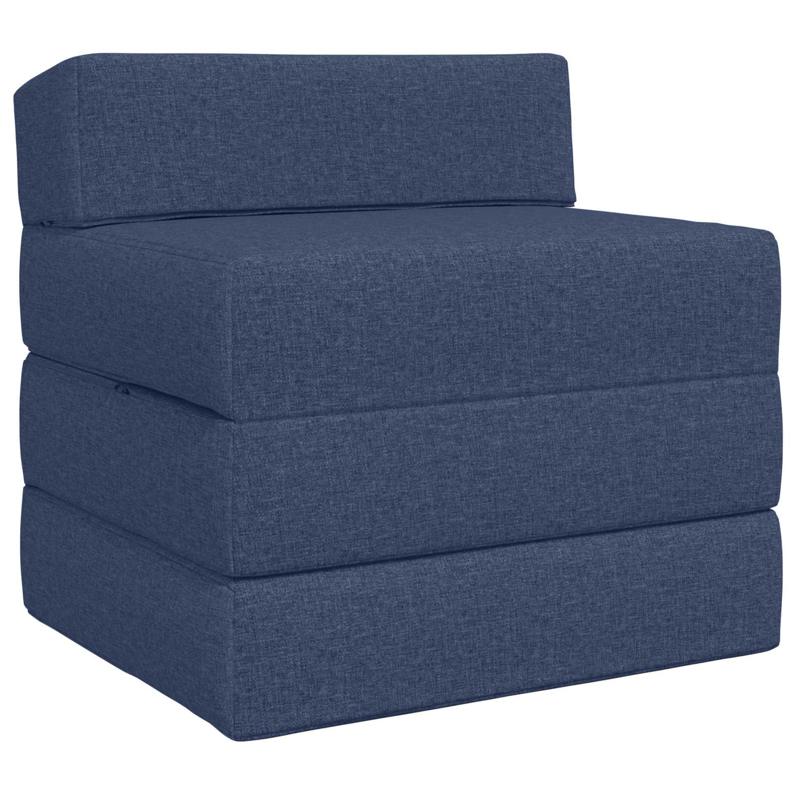 Canapé-lit pliable Bleu 200 x 70 x 15 cm Tissu - XIOS