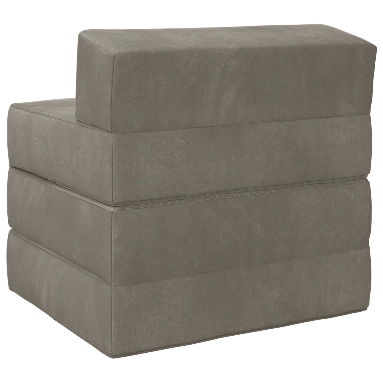 Canapé-lit pliable Gris clair 200 x 70 x 15 cm Velours - XIOS