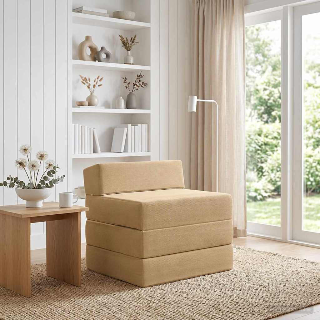 Canapé-lit pliable Gris Vert Clair 200 x 70 x 10 cm - XIOS