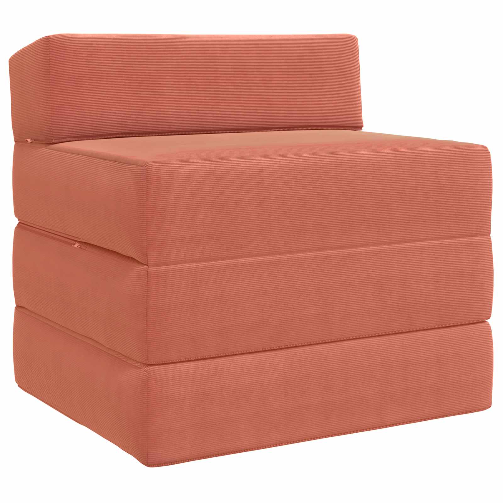 Canapé-lit pliable Rouge orange 200 x 70 x 15 cm - XIOS