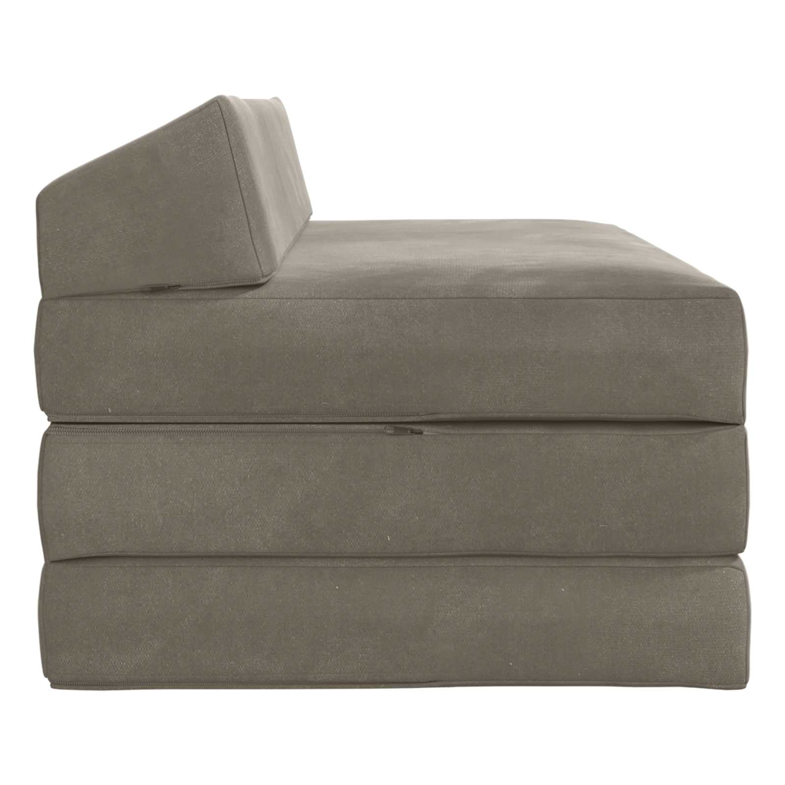 Canapé-lit pliable Gris clair 120 x 60 x 49 cm Tissu - XIOS