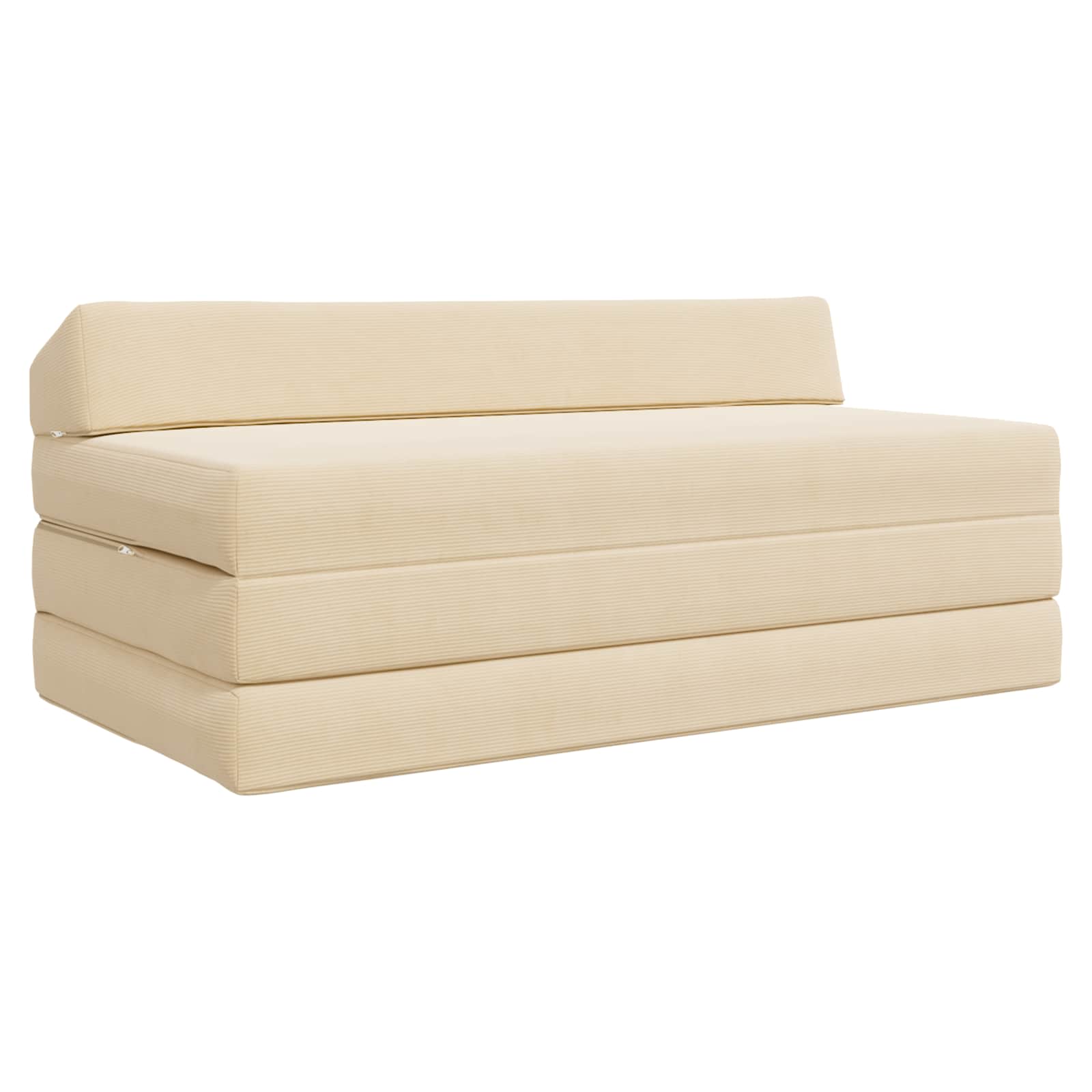 Canapé-lit pliable Crème 120 x 60 x 49 cm Tissu - XIOS