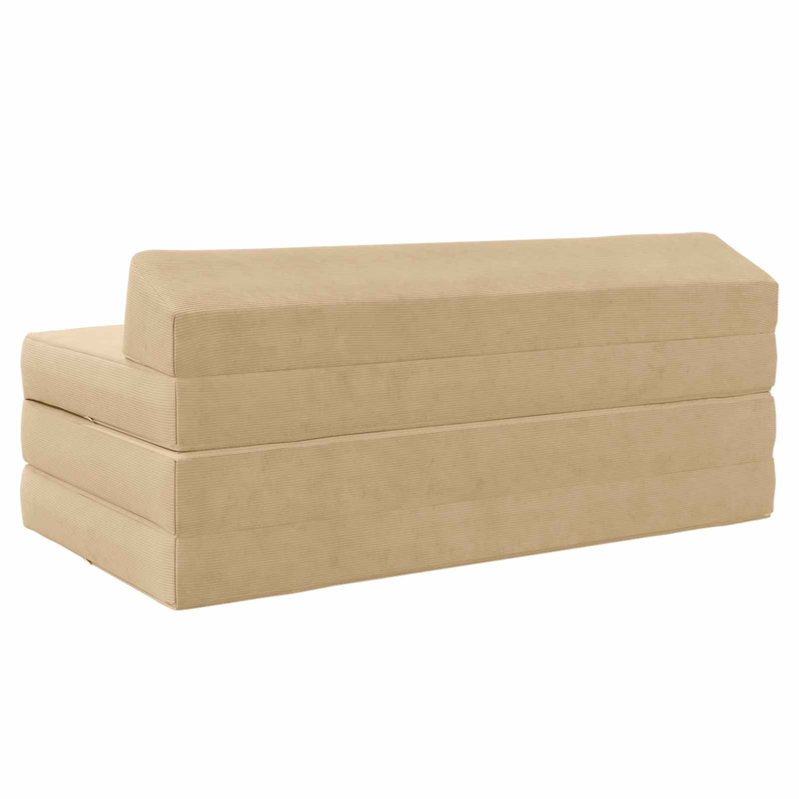 Canapé-lit pliable Vert Gris 120 x 60 x 49 cm Tissu - XIOS