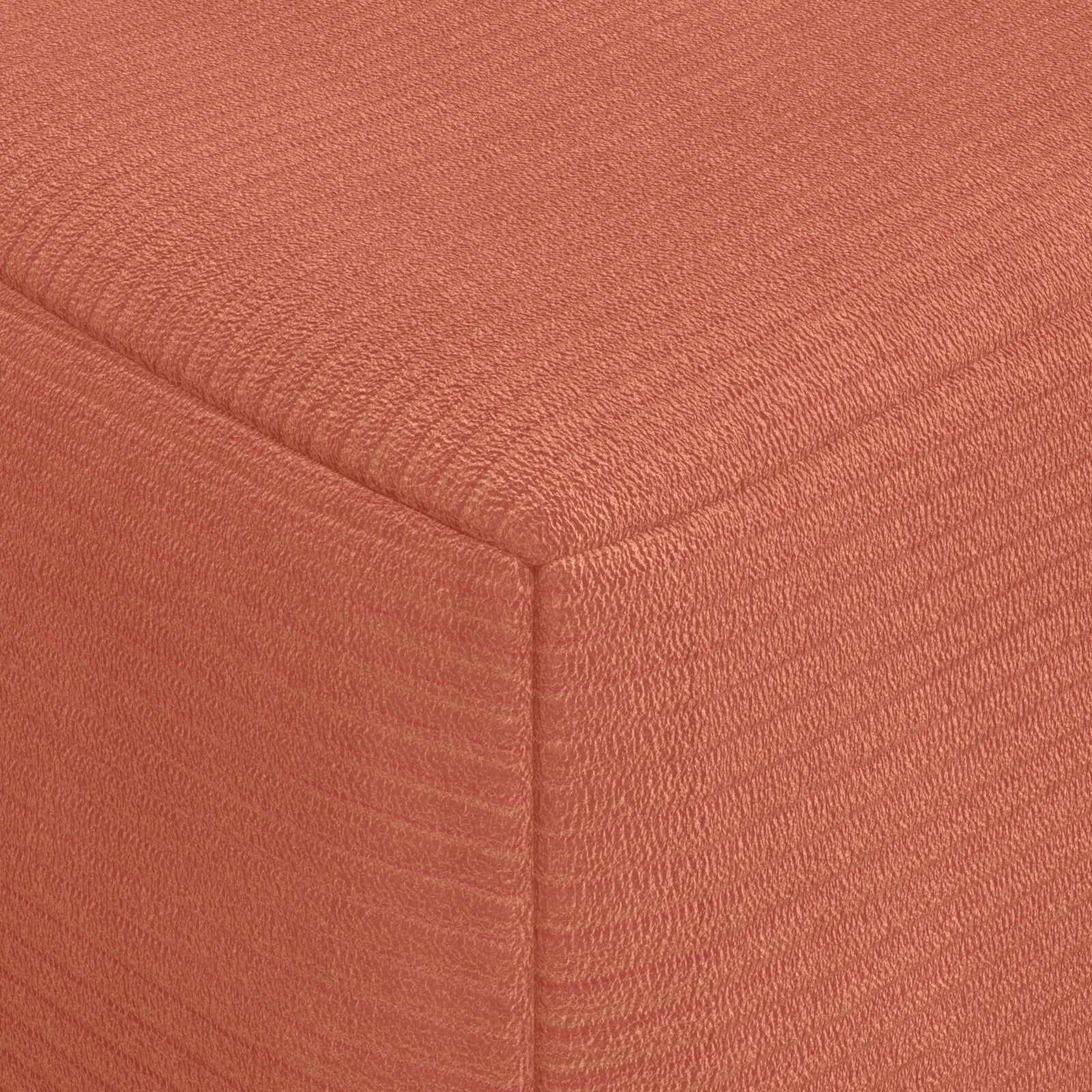 Canapé-lit pliable Rouge orange 120 x 60 x 49 cm Tissu - XIOS