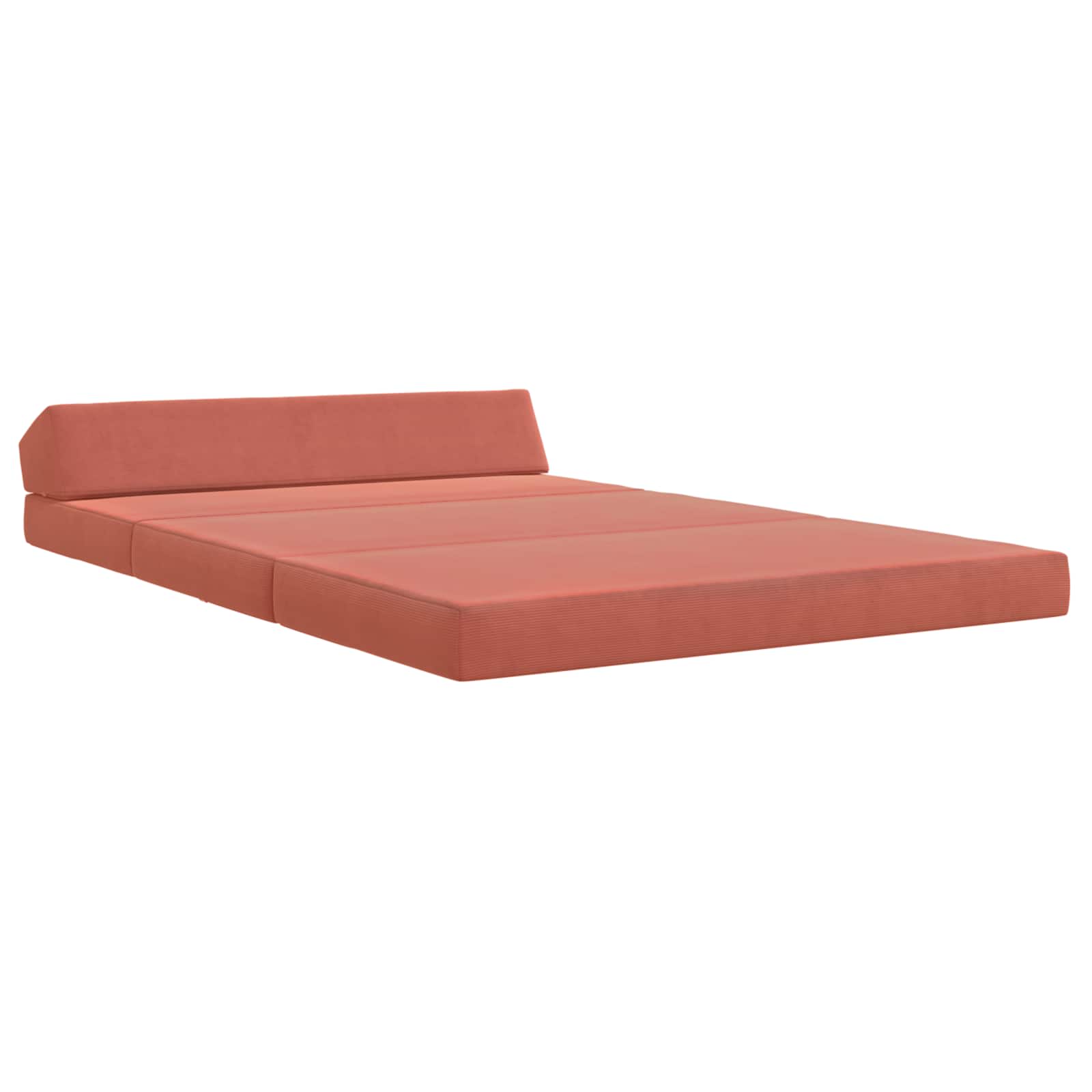 Canapé-lit pliable Rouge orange 120 x 60 x 49 cm Tissu - XIOS