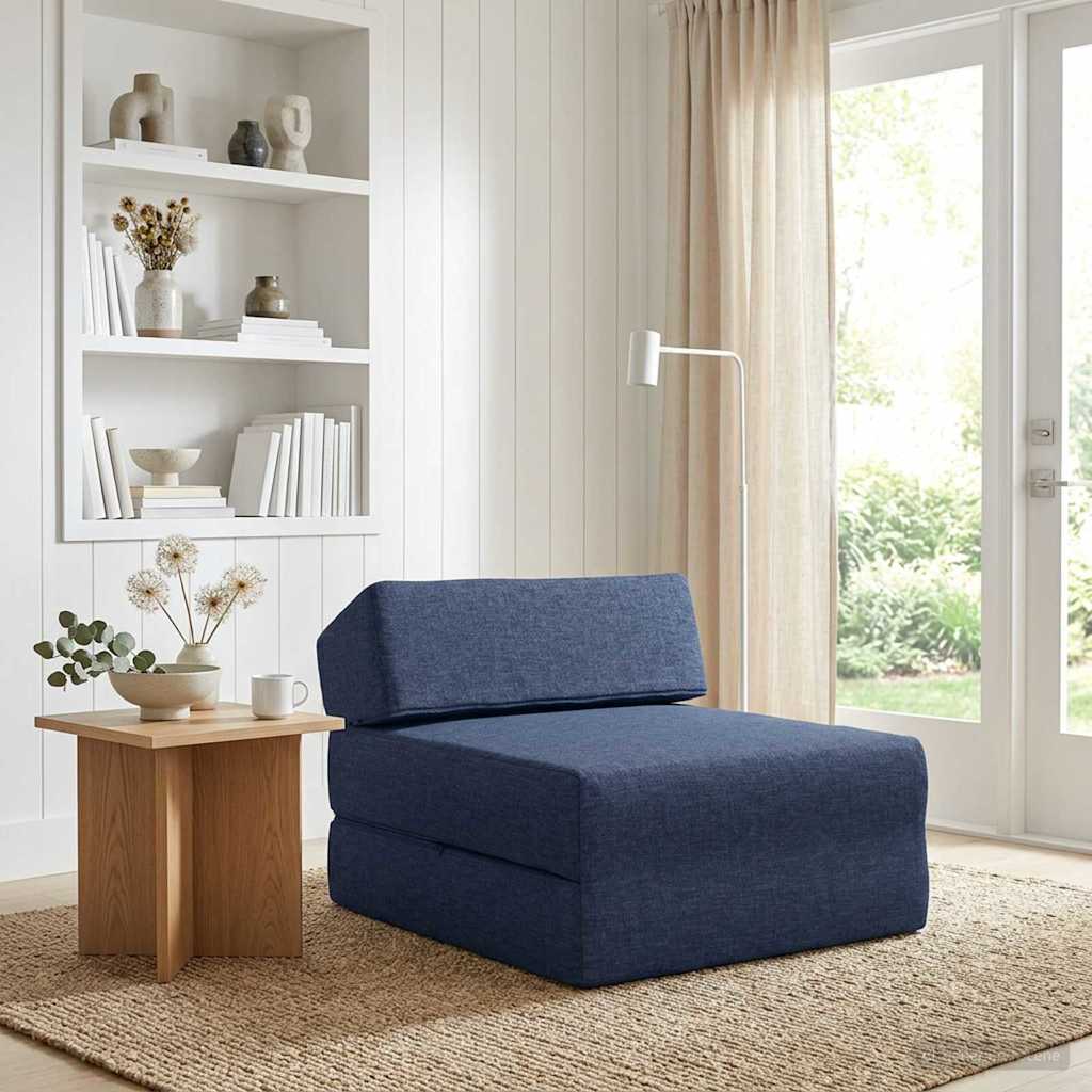 Canapé-lit pliable Bleu 60 x 70 x 41 cm Tissu - XIOS