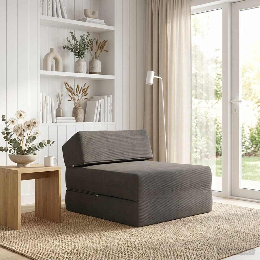 Canapé-lit pliable Gris foncé 60 x 70 x 41 cm Tissu - XIOS