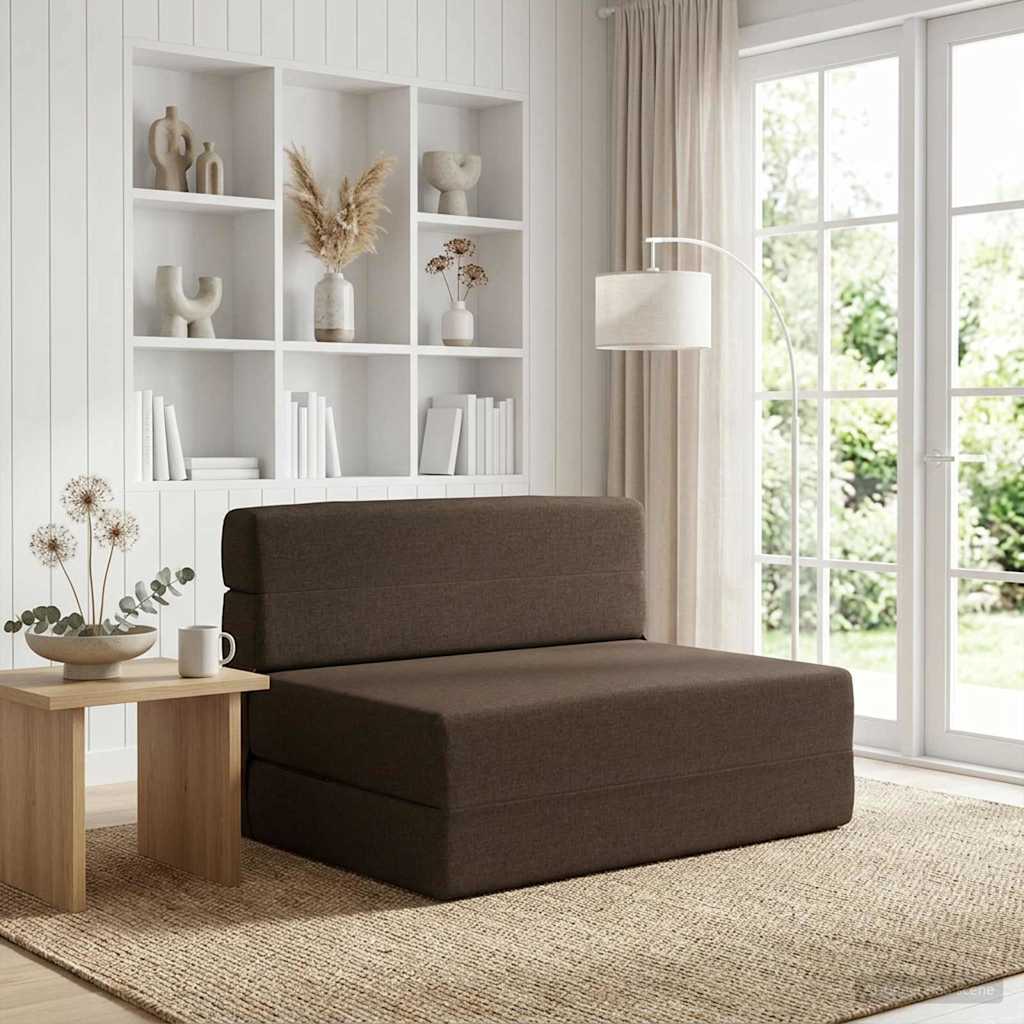 Canapé-lit pliable Taupe 70 x 72 x 60 cm Tissu - XIOS
