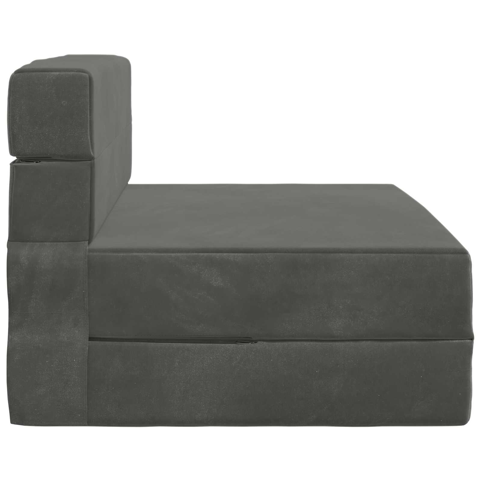 Canapé-lit pliable Gris foncé 70 x 72 x 60 cm Tissu - XIOS
