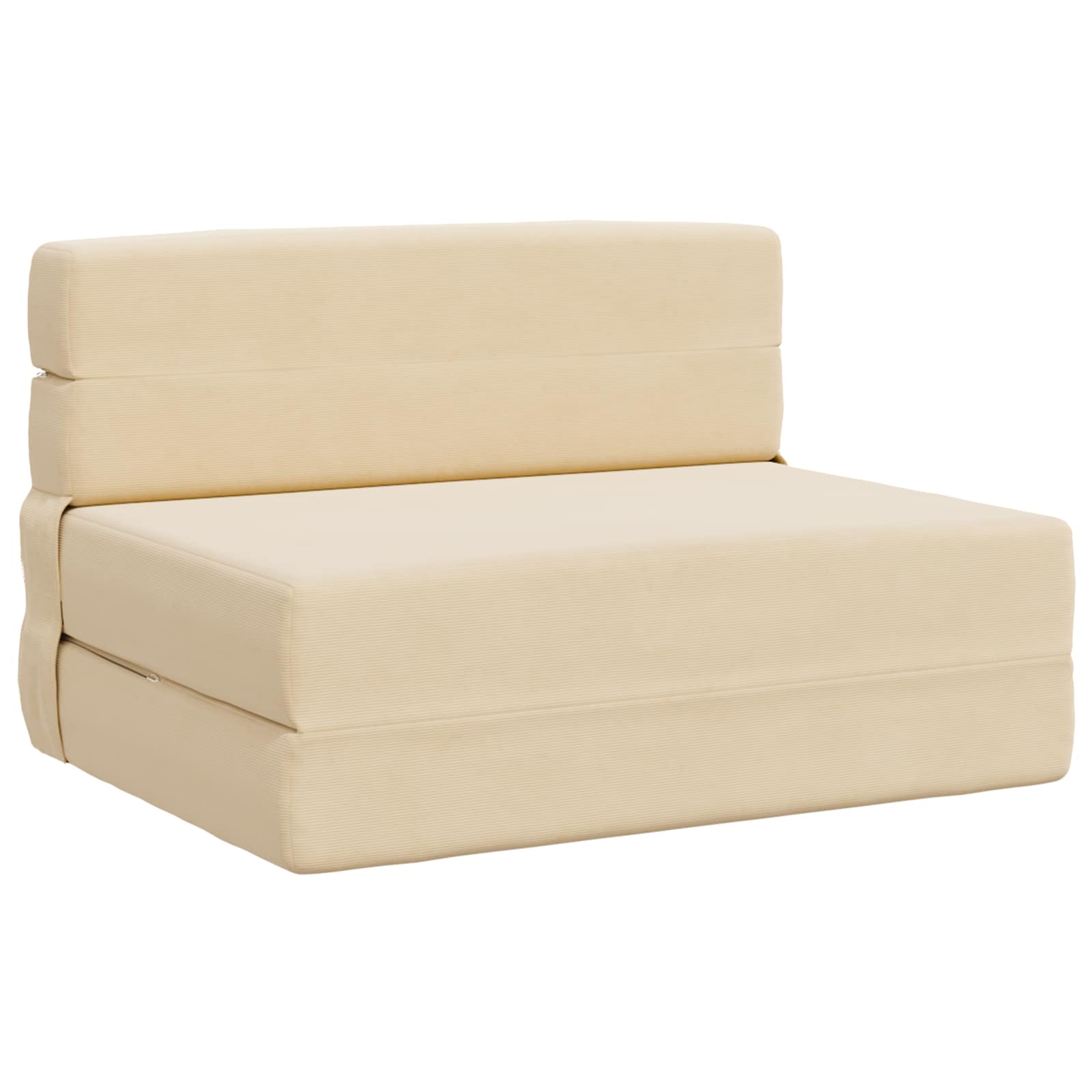 Canapé-lit pliable Crème 70 x 72 x 60 cm Tissu - XIOS