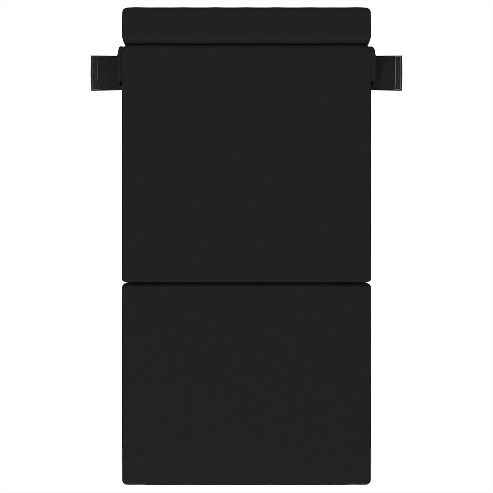 Canapé-lit pliant Noir 190 x 70 x 15 cm tissu - XIOS