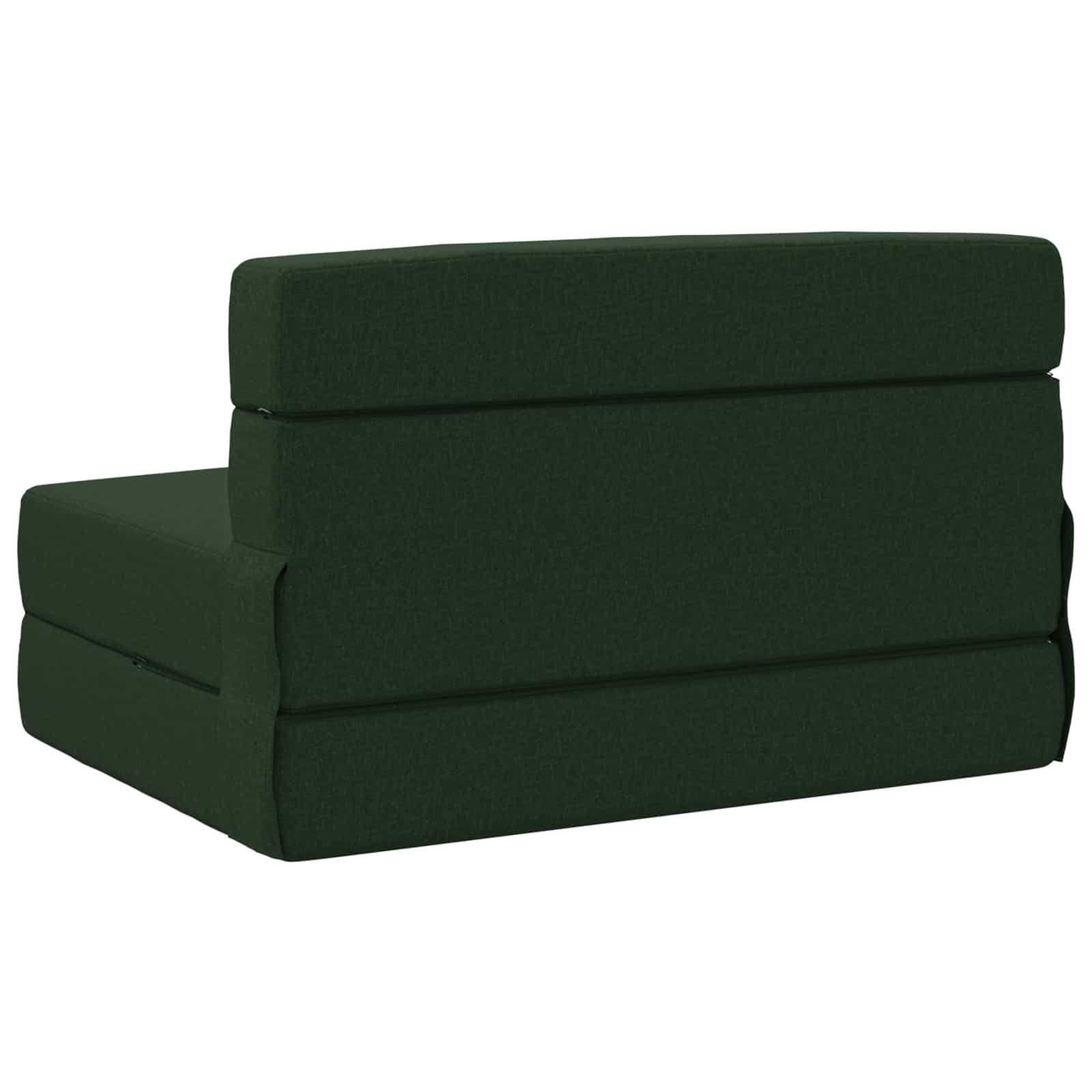 Canapé-lit pliant Vert foncé 190 x 70 x 15 cm tissu - XIOS