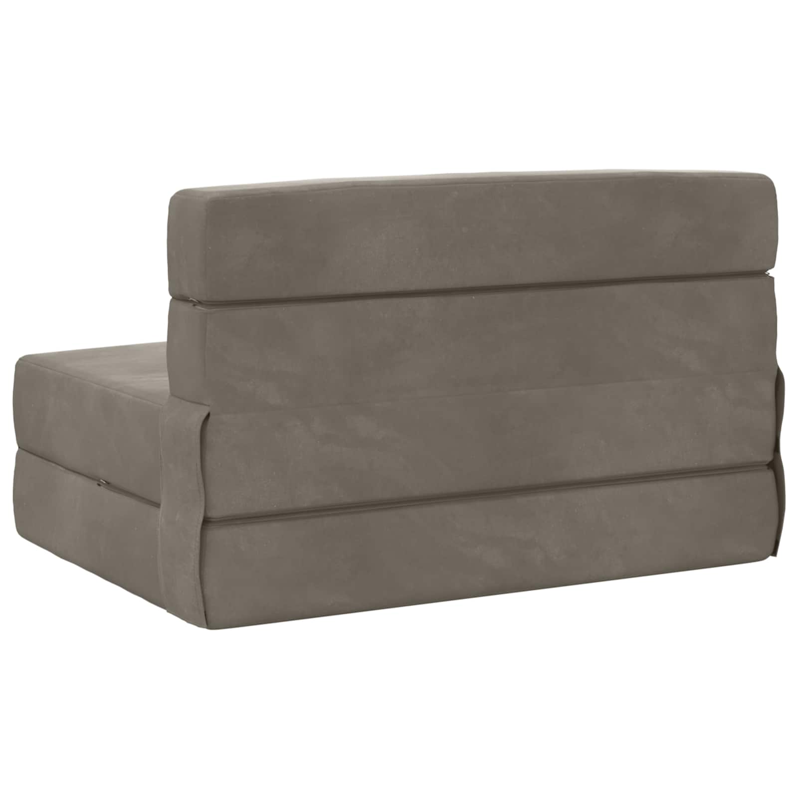 Canapé-lit pliant Gris clair 190 x 70 x 15 cm Velours - XIOS