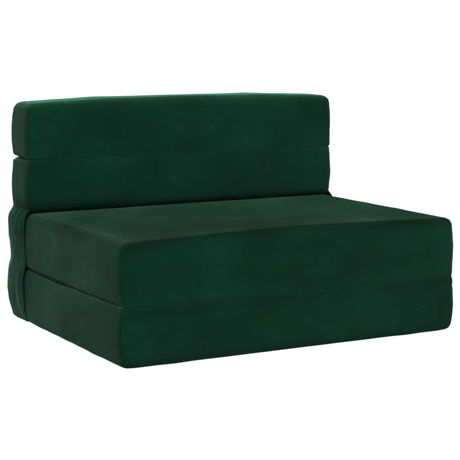 Canapé-lit pliant Vert foncé 190 x 70 x 15 cm Velours - XIOS