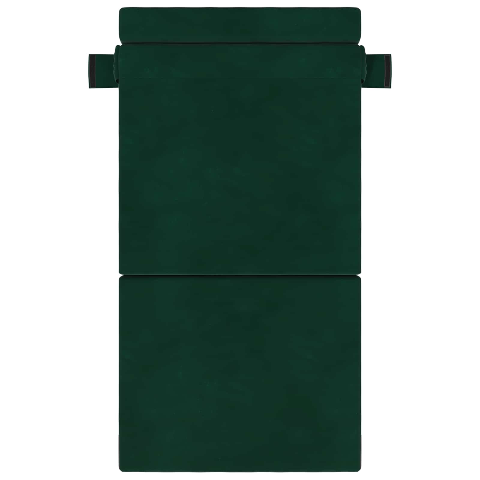 Canapé-lit pliant Vert foncé 190 x 70 x 15 cm Velours - XIOS