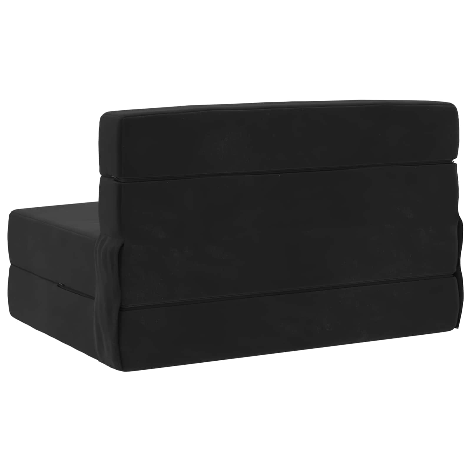 Canapé-lit pliant Noir 190 x 70 x 15 cm Velours - XIOS