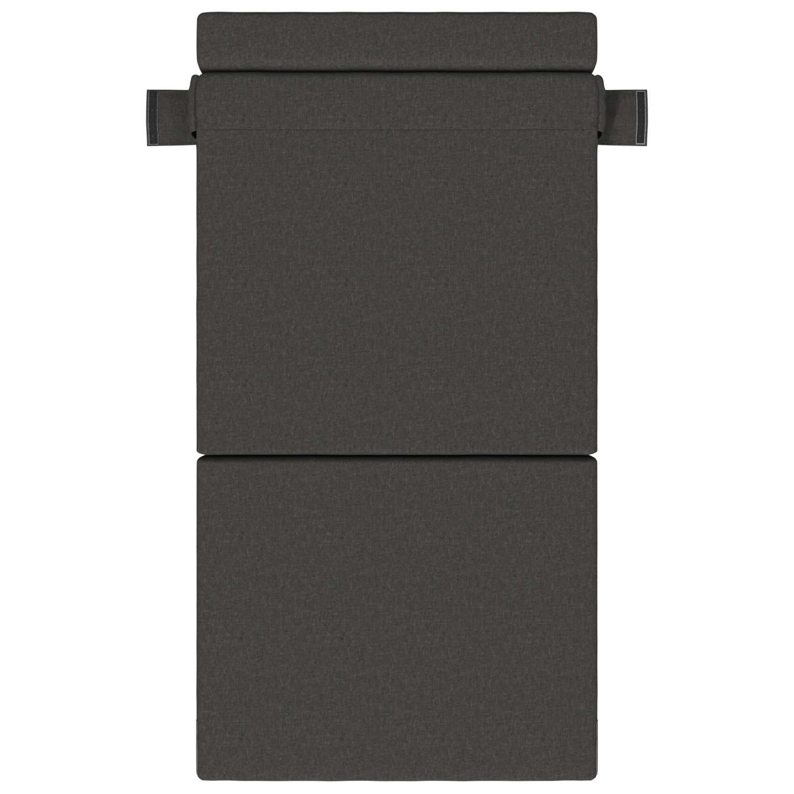 Canapé-lit pliant Gris foncé 190 x 100 x 15 cm tissu - XIOS