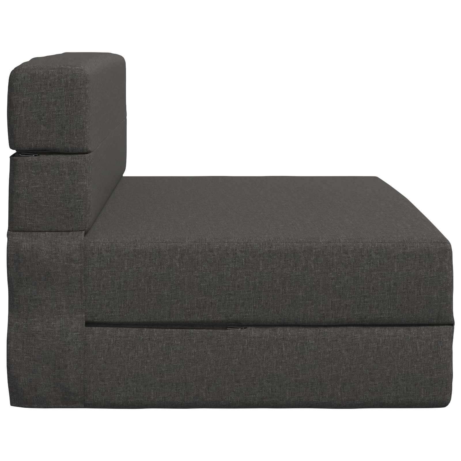 Canapé-lit pliant Gris foncé 190 x 100 x 15 cm tissu - XIOS