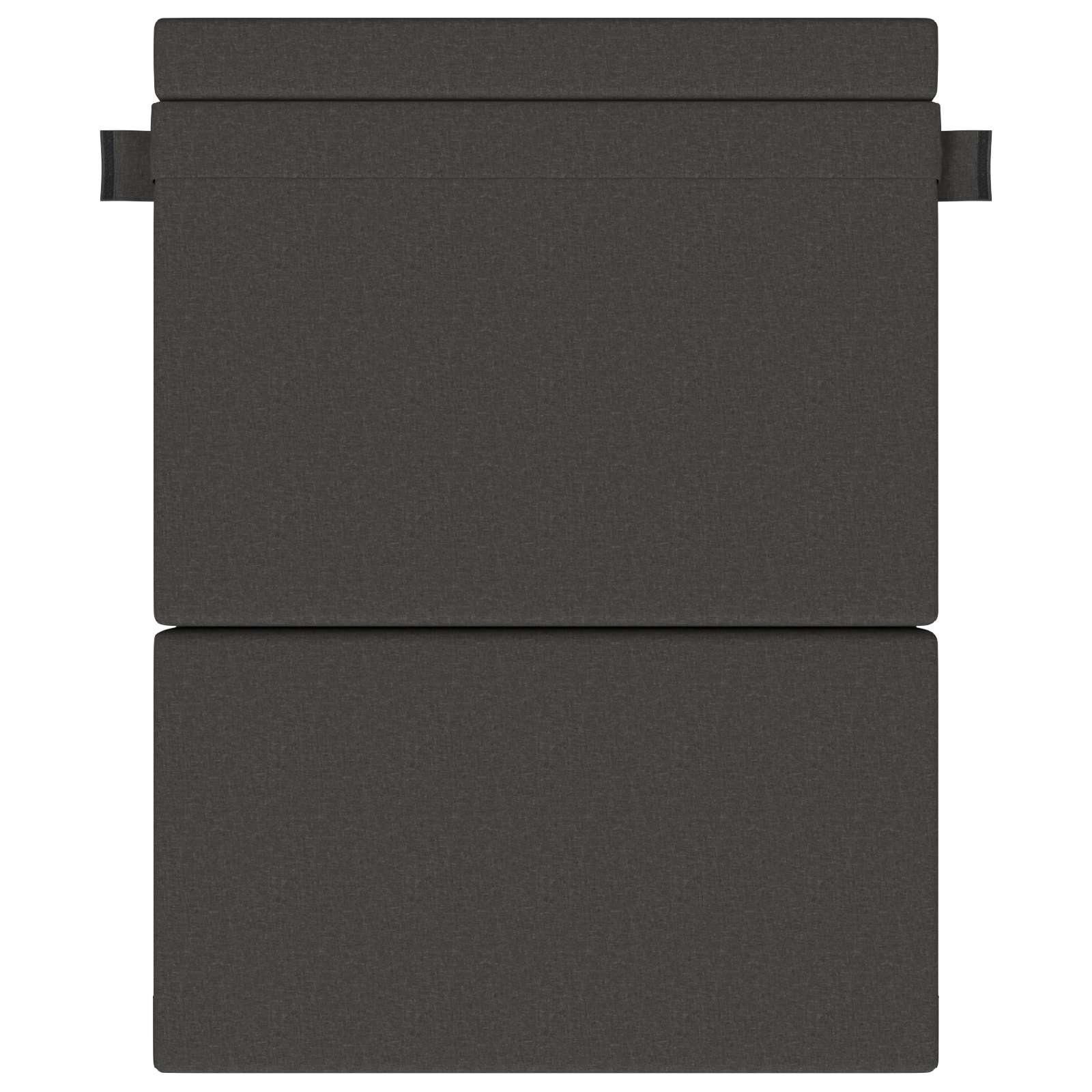 Canapé-lit pliant Gris foncé 203 x 152 x 15 cm tissu - XIOS