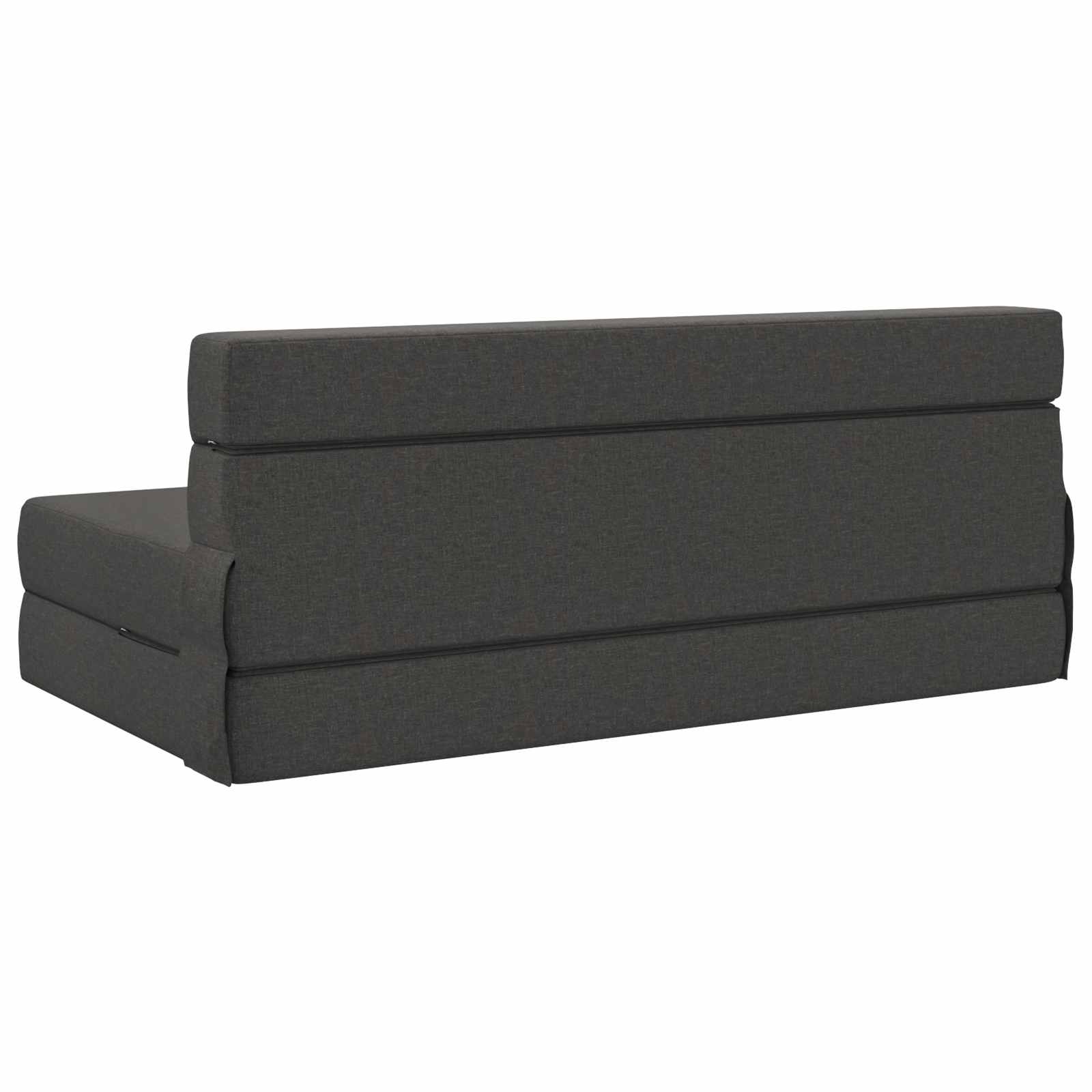 Canapé-lit pliant Gris foncé 203 x 152 x 15 cm tissu - XIOS