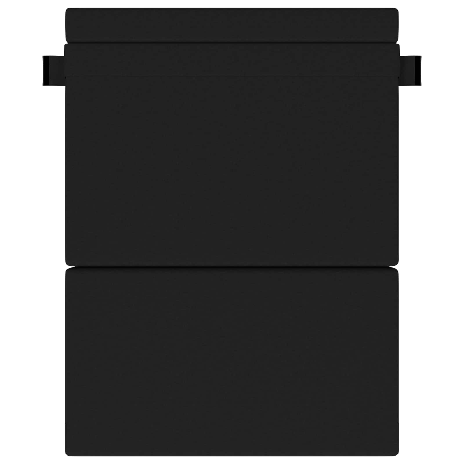 Canapé-lit pliant Noir 203 x 152 x 15 cm tissu - XIOS