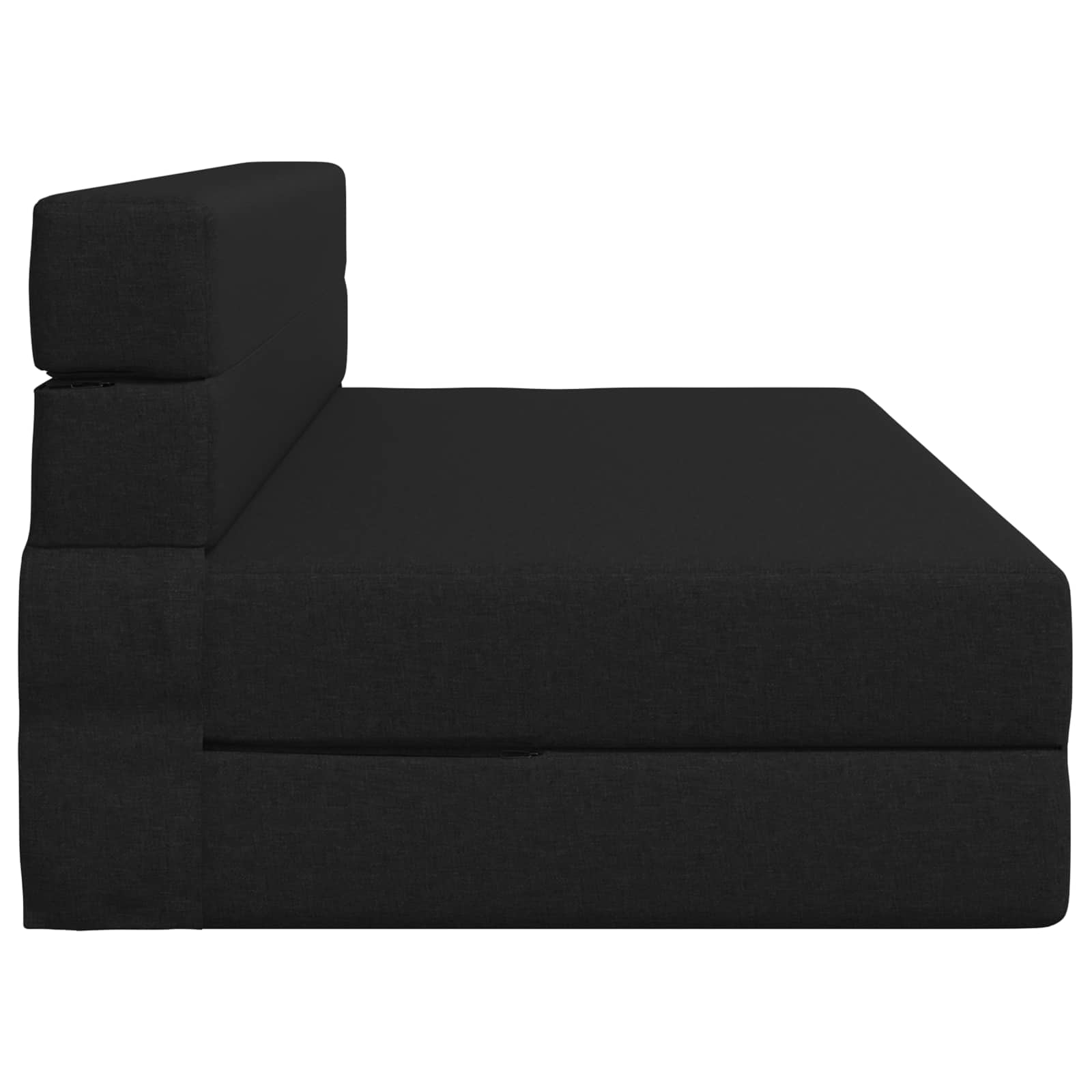 Canapé-lit pliant Noir 203 x 152 x 15 cm tissu - XIOS