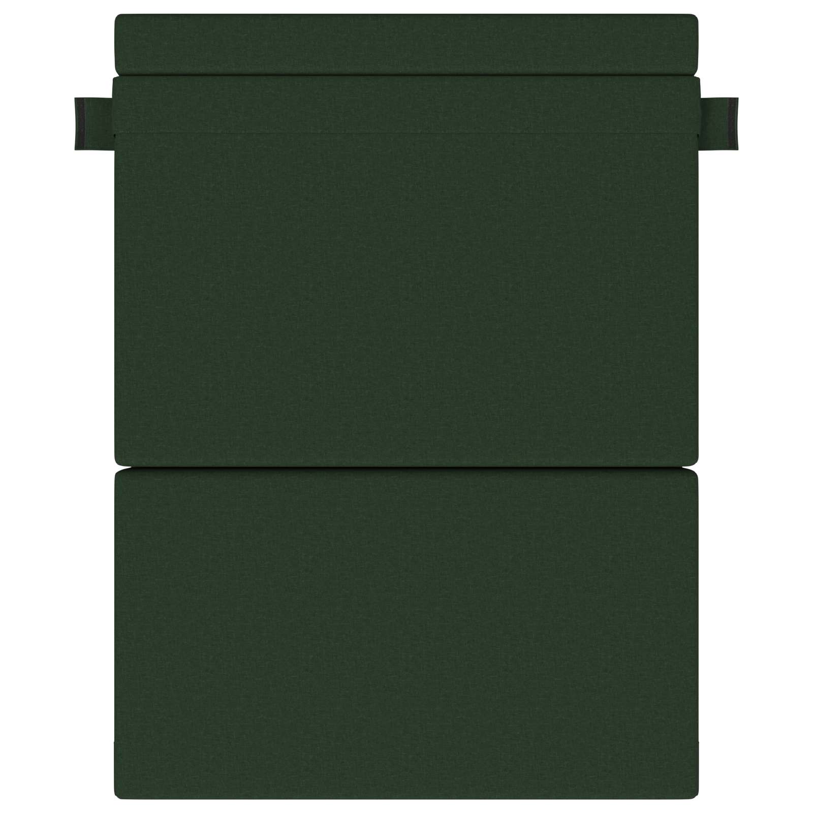 Canapé-lit pliant Vert foncé 203 x 152 x 15 cm tissu - XIOS