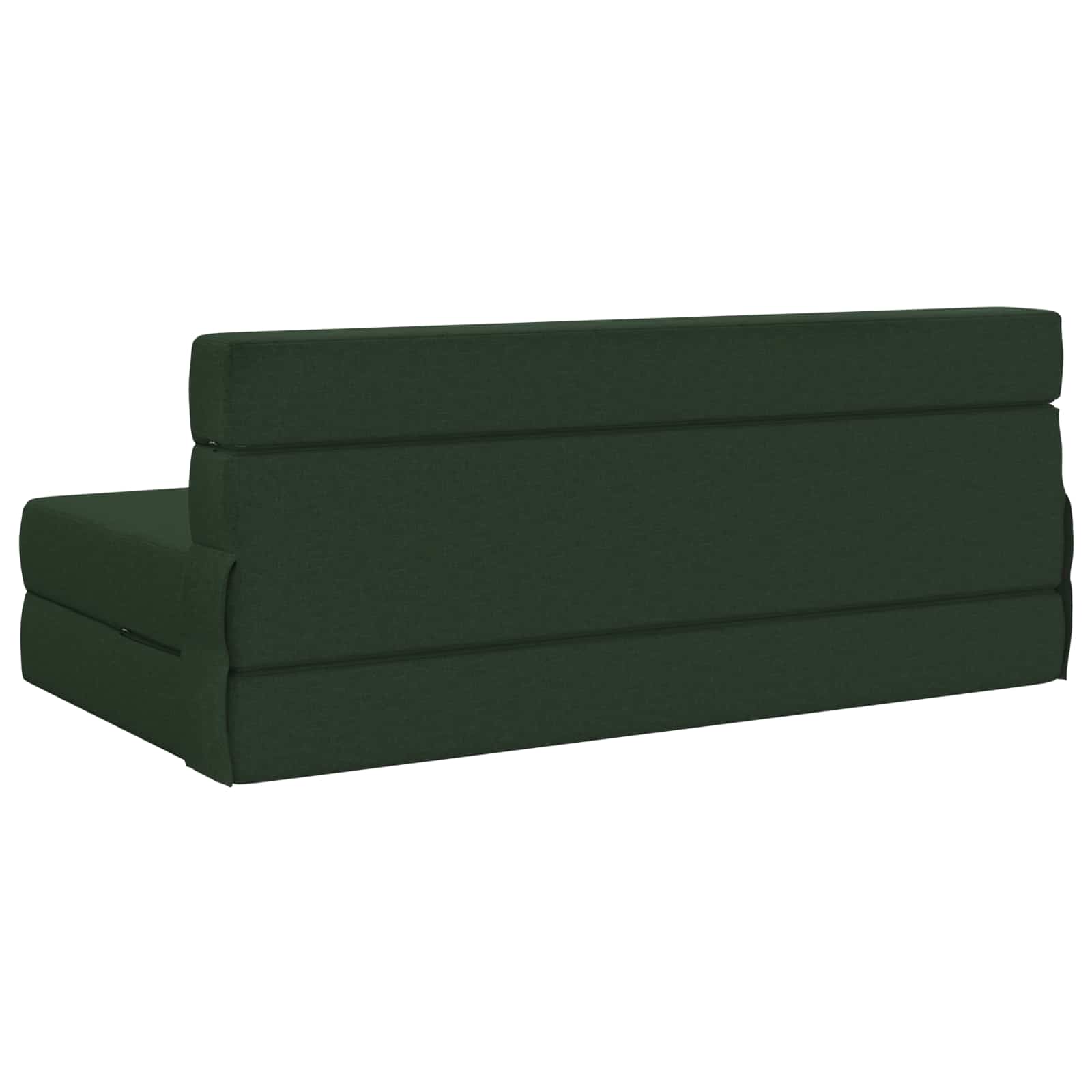 Canapé-lit pliant Vert foncé 203 x 152 x 15 cm tissu - XIOS