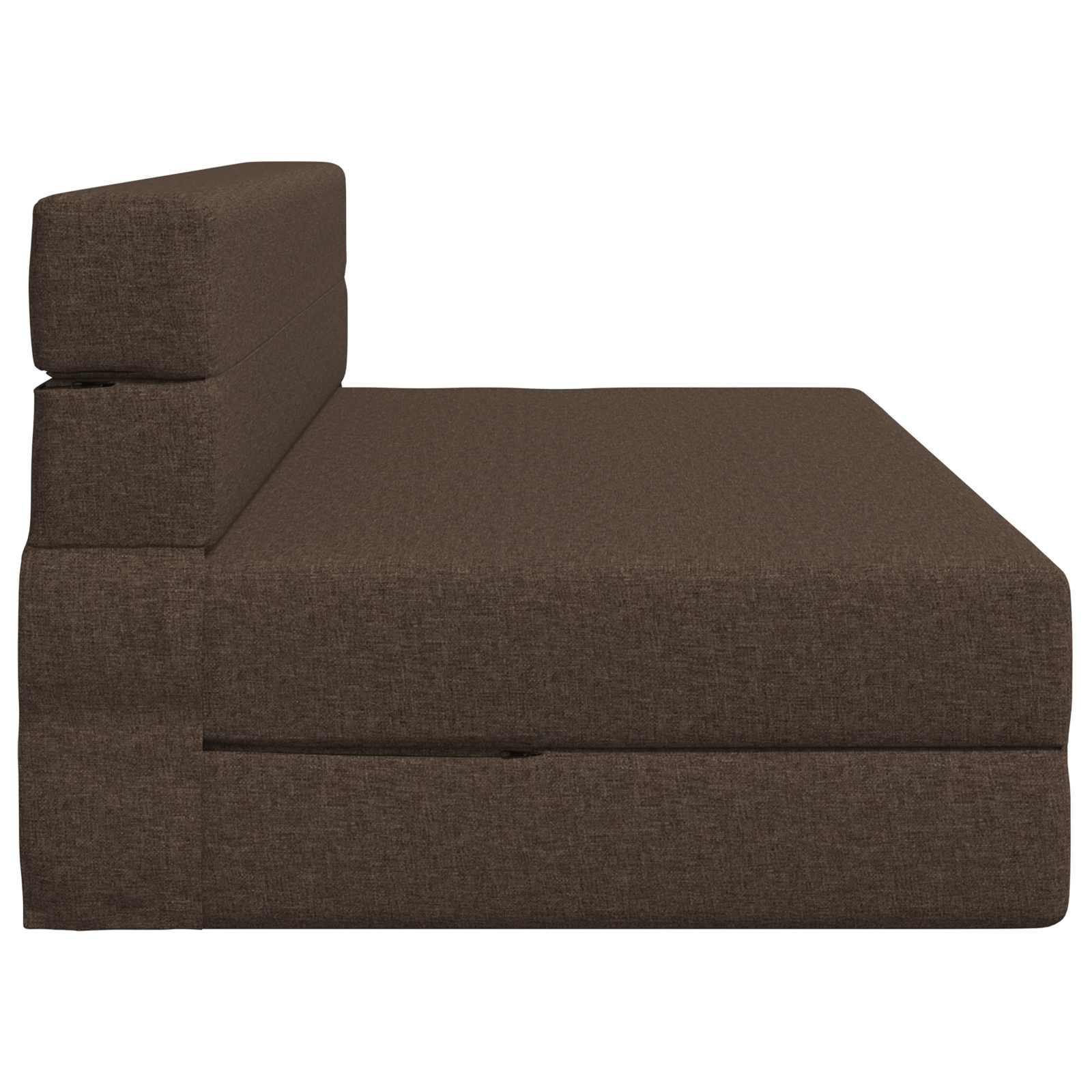 Canapé-lit pliant Taupe 203 x 152 x 15 cm tissu - XIOS