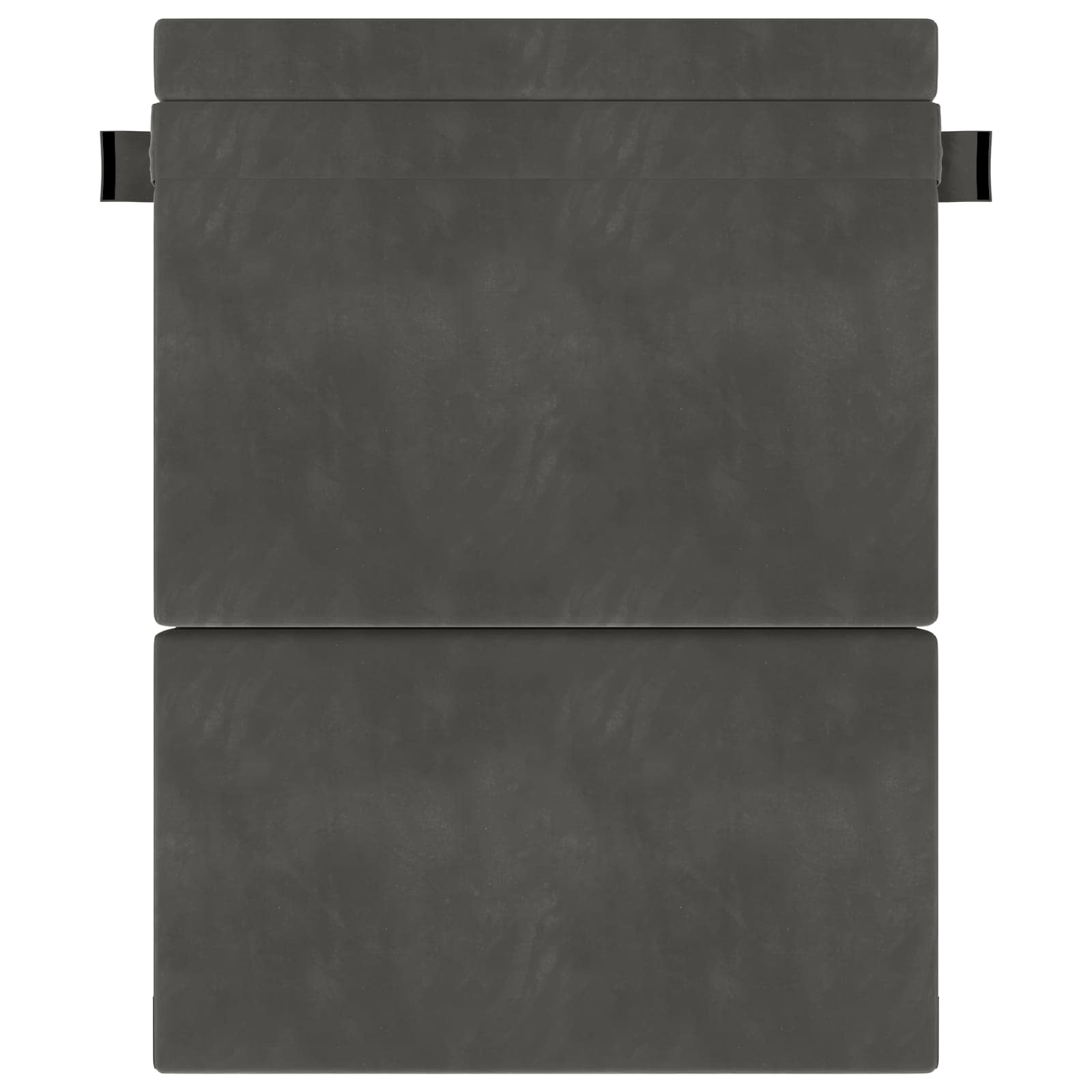 Canapé-lit pliant Gris foncé 203 x 152 x 15 cm Velours - XIOS